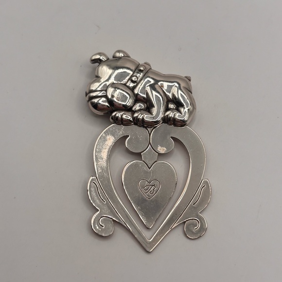 Brighton Bulldog Bookmark Silver Tone - Picture 3 of 3